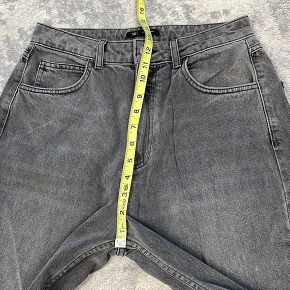 Reclaimed Vintage RV Ultra High Rise Mom Jeans Rigid Denim Faded Black Sz 30 - Picture 7 of 10